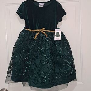 NWT Blueberri Boulevard Green Holiday Dress Size 5